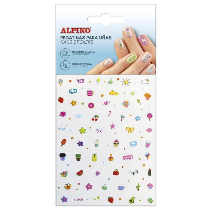 LAMINA NAILS STICKERS DISEÑOS VARIADOS ALPINO