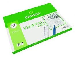 LAMINA PAPEL VEGETAL 90/95 A3 29.7X42 CM GUARRO C/250H.