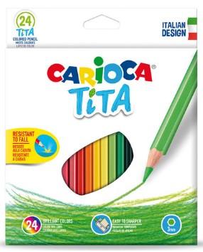 LAPIZ CARIOCA TITA HEXAGONAL 24 COLORES