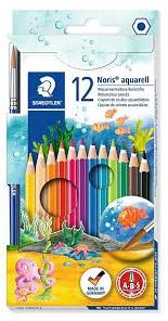 LAPIZ COLOR ACUARELABLE NORIS AQUA C/12 UD.