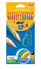 LAPIZ COLORES BIC KIDS EVOLUTION STRIPES 12 COLORES.