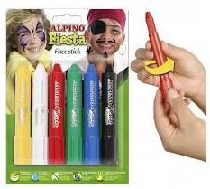 MAQUILLAJE ALPINO FIESTA FACE STICK 6 UD.