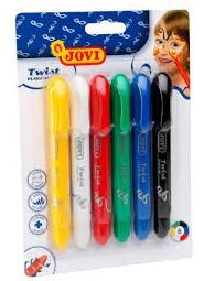 MAQUILLAJE JOVI LAPIZ TWIST 6 COLORES SURTIDOS