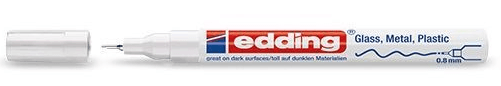 MARCADOR EDDING OPACO 780-49 BLANCO C/10 UD.