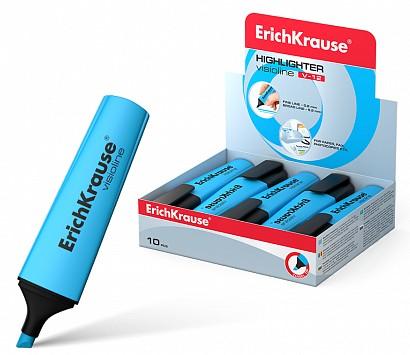 MARCADOR ERICHKRAUSE FLUOR V20 AZUL C/10 UDS.