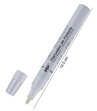 MARCADOR PERMANENTE BLANCO PUNTA 3mm MP C/12 UD.