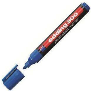MARCADOR PERMANENTE EDDING 300 AZUL C/10 UD