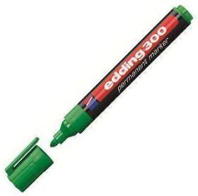 MARCADOR PERMANENTE EDDING 300 VERDE C/10 UD