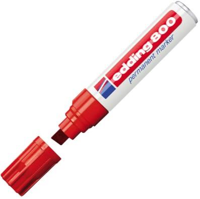 MARCADOR PERMANENTE EDDING 800 ROJO C/ 5 UDS.