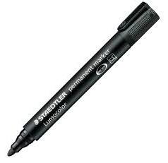 MARCADOR PERMANENTE LUMOCOLOR 352 NEGRO C/10 UD.