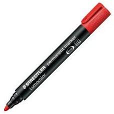 MARCADOR PERMANENTE LUMOCOLOR 352 ROJO C/10 UD.
