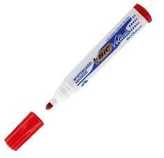 MARCADOR PIZARRA BIC VELLEDA 1701 ROJO C/12 UD.