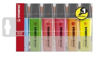 MARCADOR STABILO BOSS ORIGINAL ESTUCHE DE 6 UD.