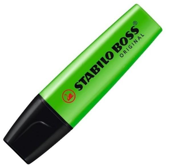 MARCADOR STABILO FLUORESCENTE BOSS VERDE 70/33 C/10 UDS.