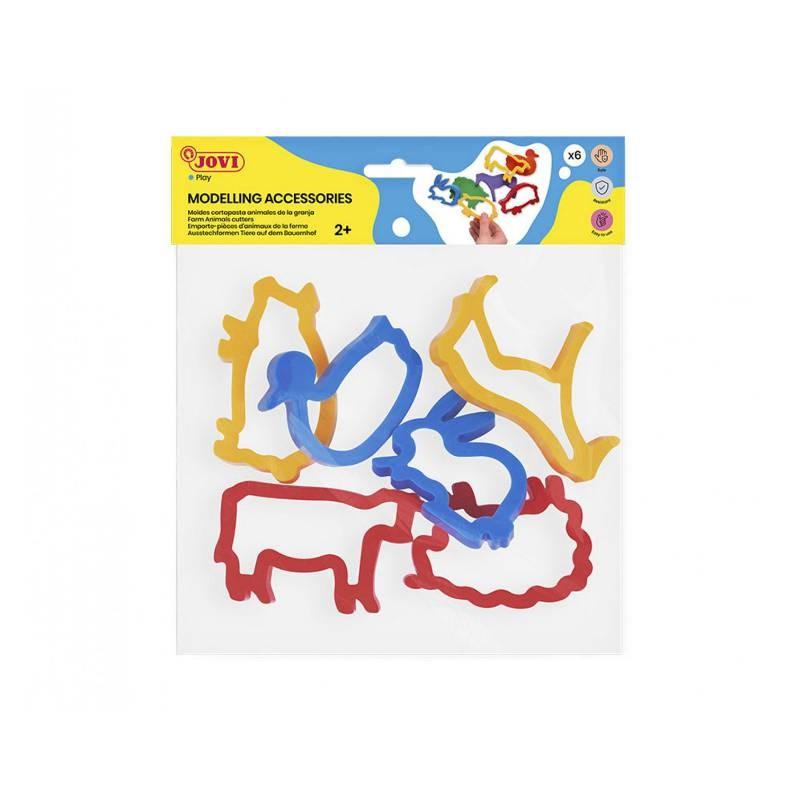MOLDES JOVI BOLSA ANIMALES DE GRANJA 6 PIEZAS