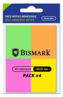NOTAS ADHESIVAS NEON SET 4 TACOS BISMARK