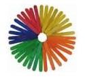 PACK 50 PALOS DE MADERA COLORES ANCHOS 15 CM. PRYSE