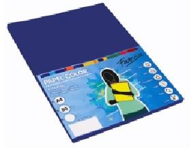 PAPEL A4 100H 80GR AZUL OSCURO FABRISA