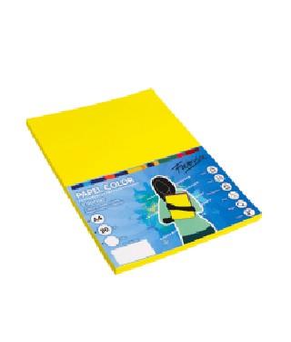 PAPEL A4 80GR 100H AMARILLO FUERTE FABRISA