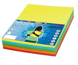 PAPEL A4 80GR 250H COLORES SURTIDOS FUERTE