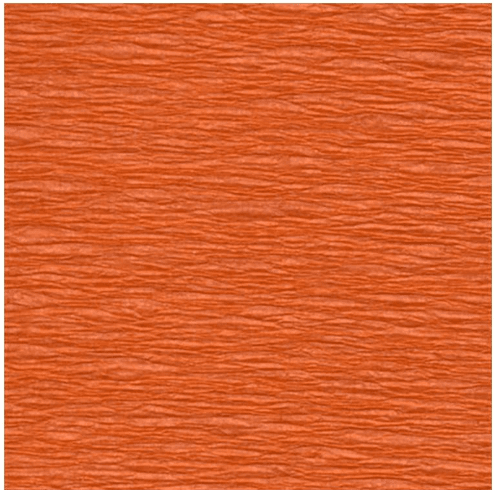 PAPEL CRESPON NARANJA 0.5X2.5M FAMA P/10 UD.