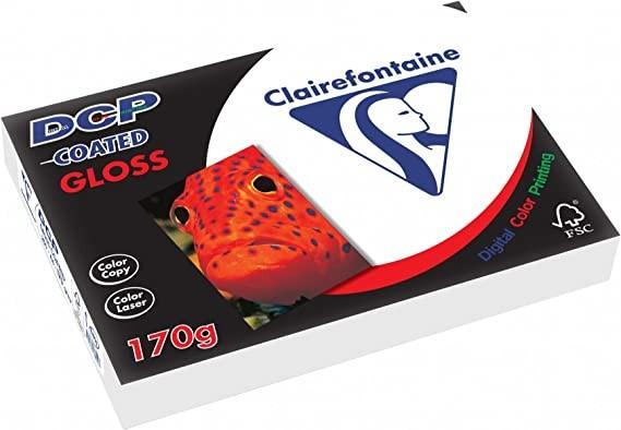 PAPEL FOTOGRAFICO A4 170GR CLAIREFONTAINE GLOSSY 250H