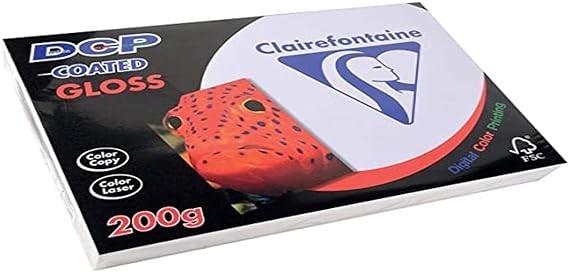 PAPEL FOTOGRAFICO A4 200GR CLAIREFONTAINE GLOSSY 250H