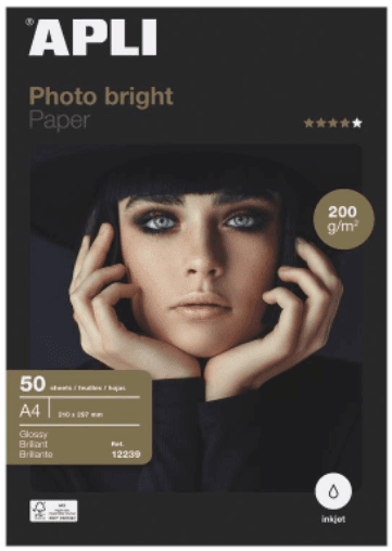 PAPEL FOTOGRAFICO A4 BRILLO EVERYDAY 200GR 50H APLI