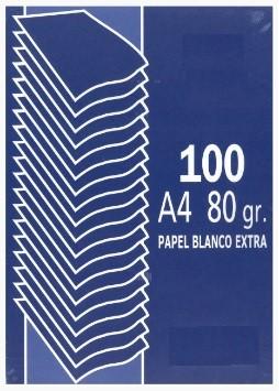 PAQUETE 100H A4 80GR PAPEL BLANCO MULTIFUNCION TAURO