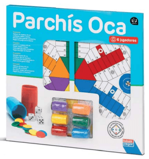 PARCHIS 6 JUGADORES CON OCA 40 CM CON ACCESORIOS FALOMIR