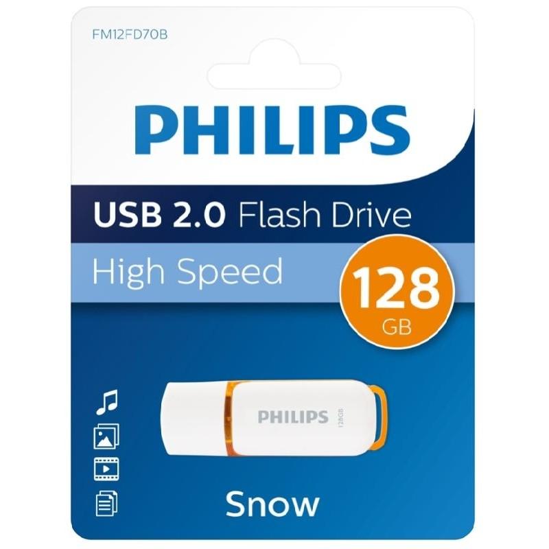 PENDRIVE USB PHILIPS SNOW 128GB (Canon incluido)