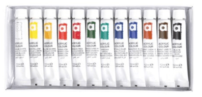 PINTURA ACRILICA 12 TUBOS SURTIDOS 12ML BISMARK