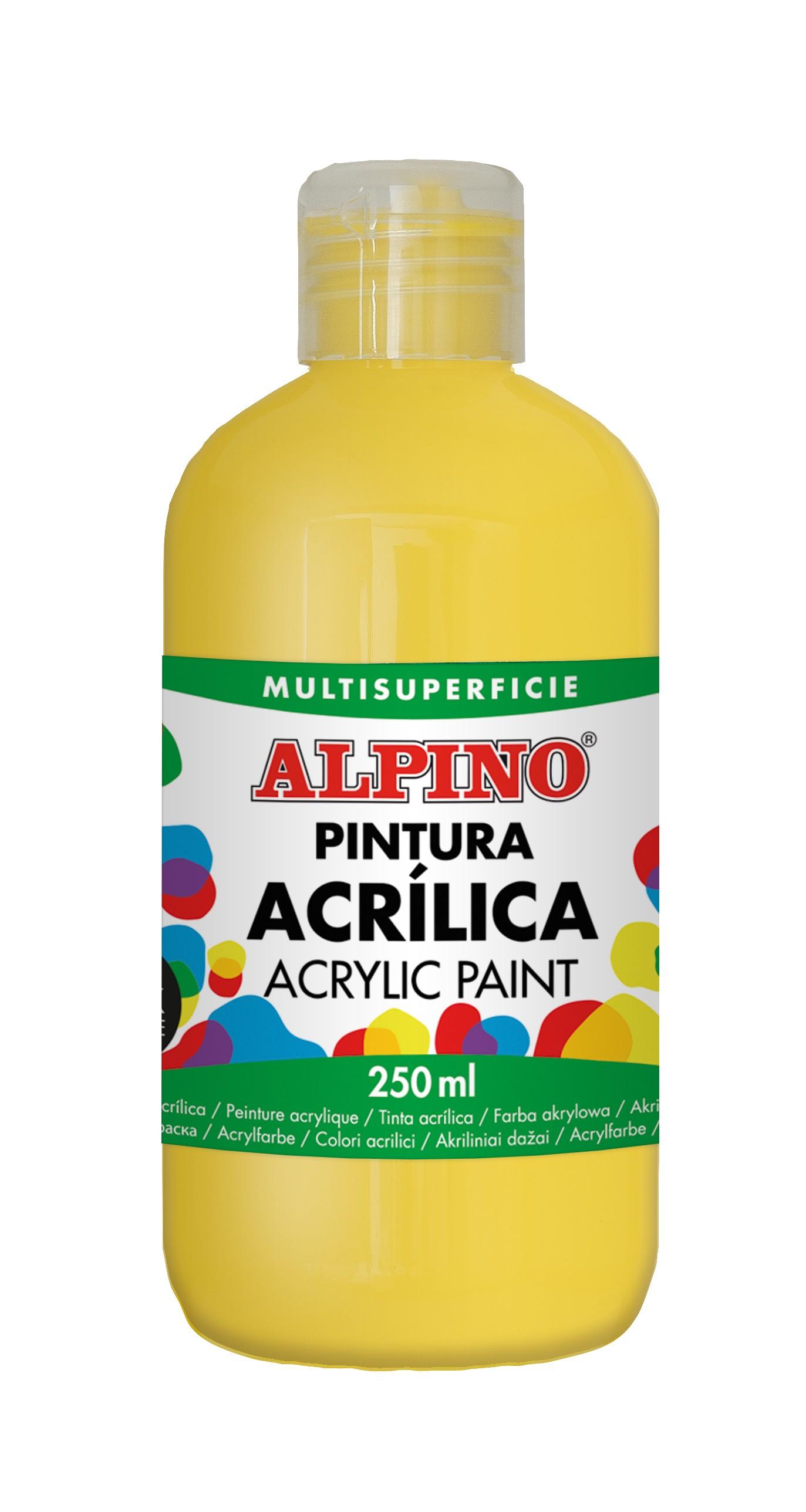 PINTURA ACRILICA ALPINO 250ML AMARILLO