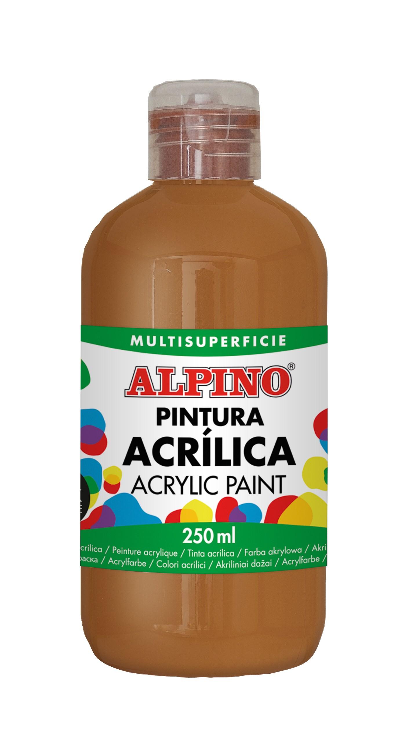 PINTURA ACRILICA ALPINO 250ML MARRON