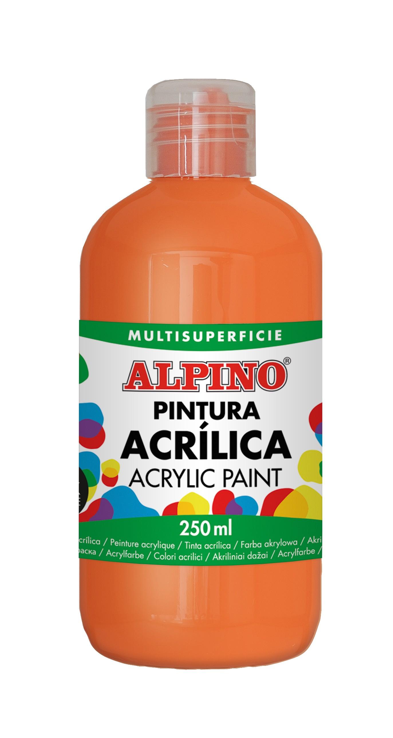 PINTURA ACRILICA ALPINO 250ML NARANJA