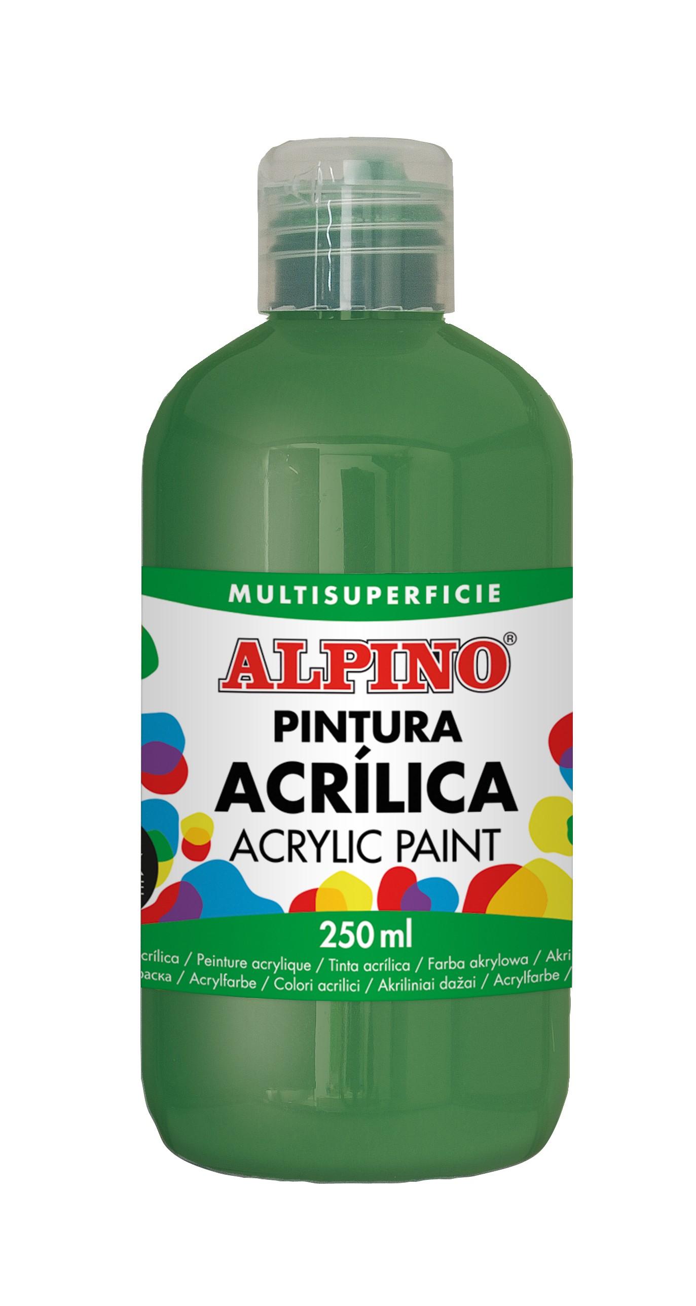 PINTURA ACRILICA ALPINO 250ML VERDE CLARO