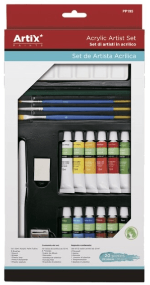 PINTURA ACRILICA PROFESIONAL 20 PIEZAS ARTIX