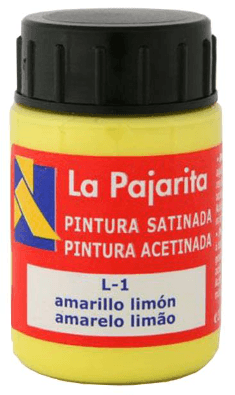 PINTURA AMARILLO LIMON LA PAJARITA 35ML C/6 UD.
