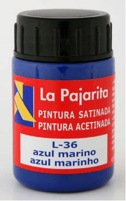 PINTURA AZUL MARINO LA PAJARITA 35ML C/6 UD.