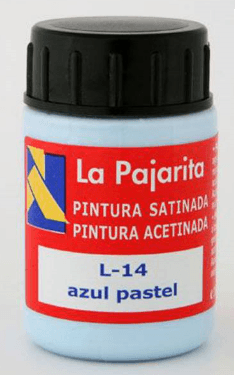 PINTURA AZUL PASTEL LA PAJARITA 35ML C/6 UD
