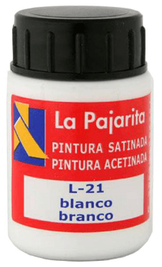 PINTURA BLANCO LA PAJARITA 35ML C/6 UD.