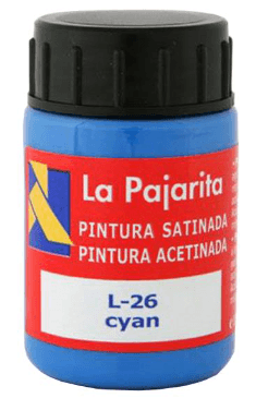PINTURA CYAN LA PAJARITA 35ML C/6 UD.