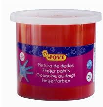 PINTURA DEDOS JOVI 125 ML BERMELLON C/5 UD.