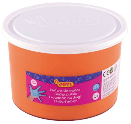 PINTURA DEDOS JOVI 500ML NARANJA