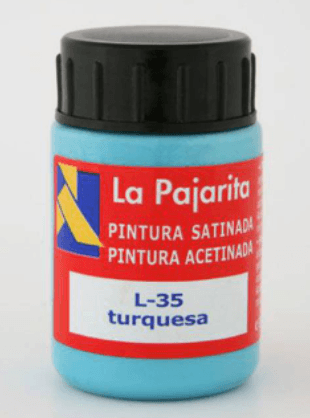 PINTURA TURQUESA LA PAJARITA 35ML