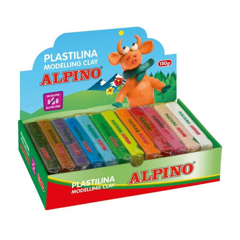 PLASTILINA ALPINO 150GR 12 COLORES SURTIDOS