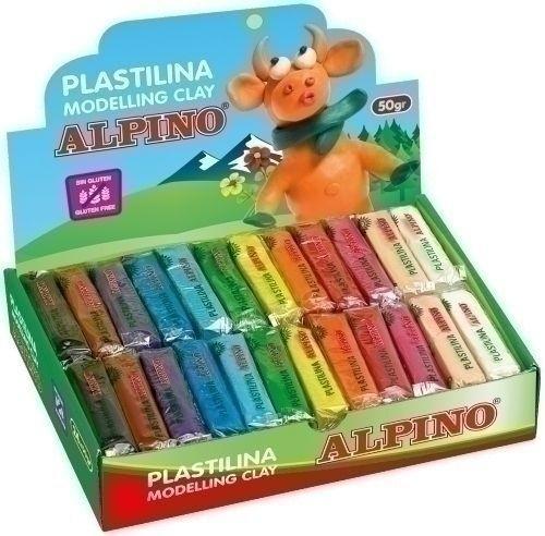 PLASTILINA ALPINO 50GR 24 COLORES SURTIDOS