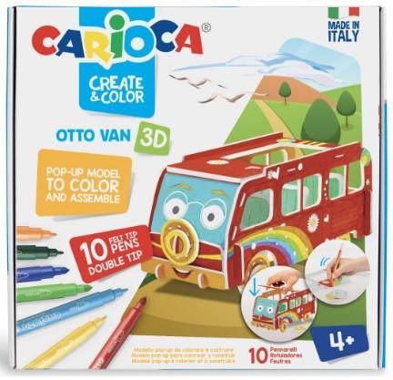 PUZZLE CARIOCA CREATE & COLOR 3D OTTO VAN