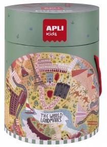 PUZZLE INFANTIL CIRCULAR MONUMENTOS 48 PIEZAS APLI