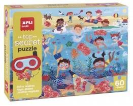 PUZZLE INFANTIL SECRET PLAYA 60 UNIDADES 6X6CM APLI